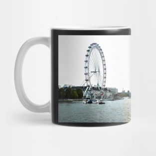 Sunset on river Thames with London Eye Mug